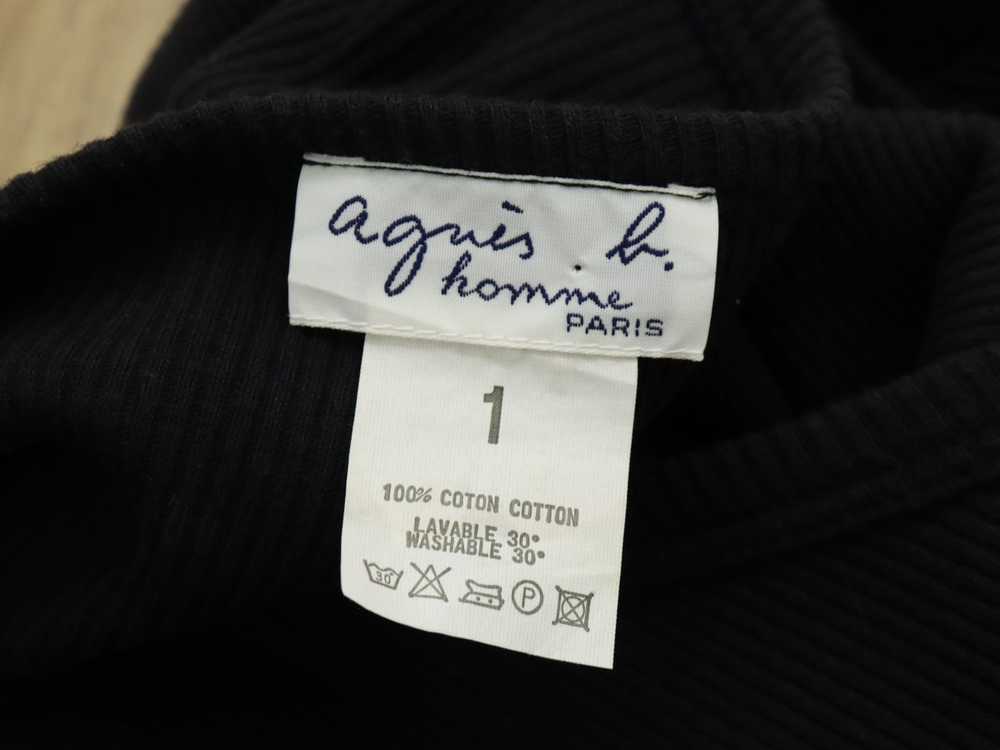 Agnes B. Agnes B. Homme Black V-Neck Shirt - image 9