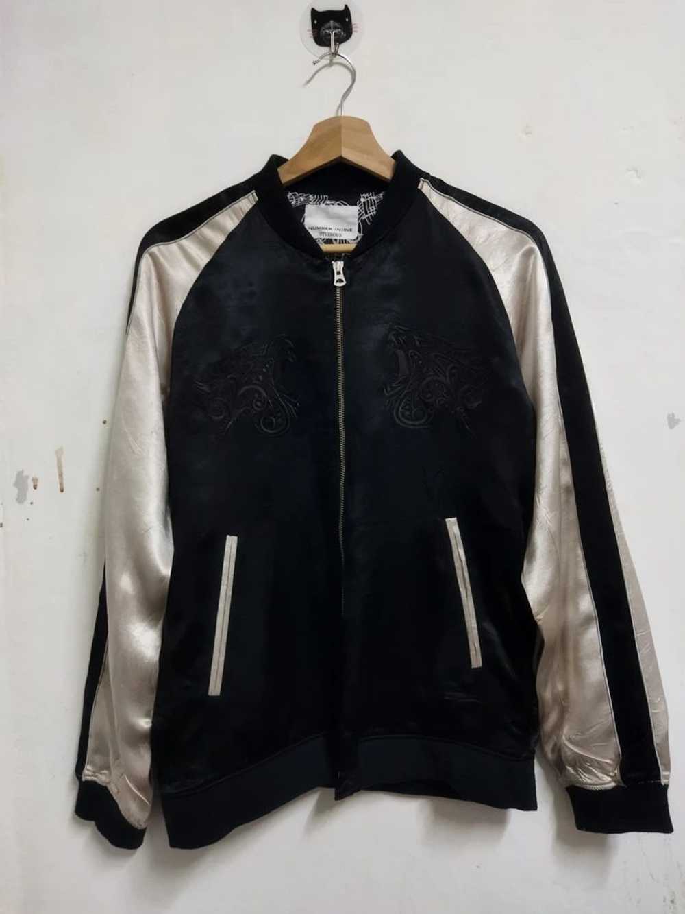 Number nine embroidery dragon jacket Gem