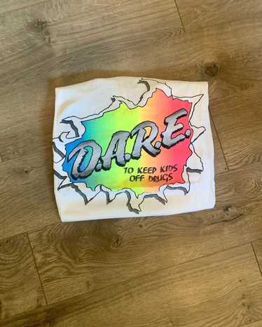 D.A.R.E × Vintage Vintage DARE Rainbow shirt RARE
