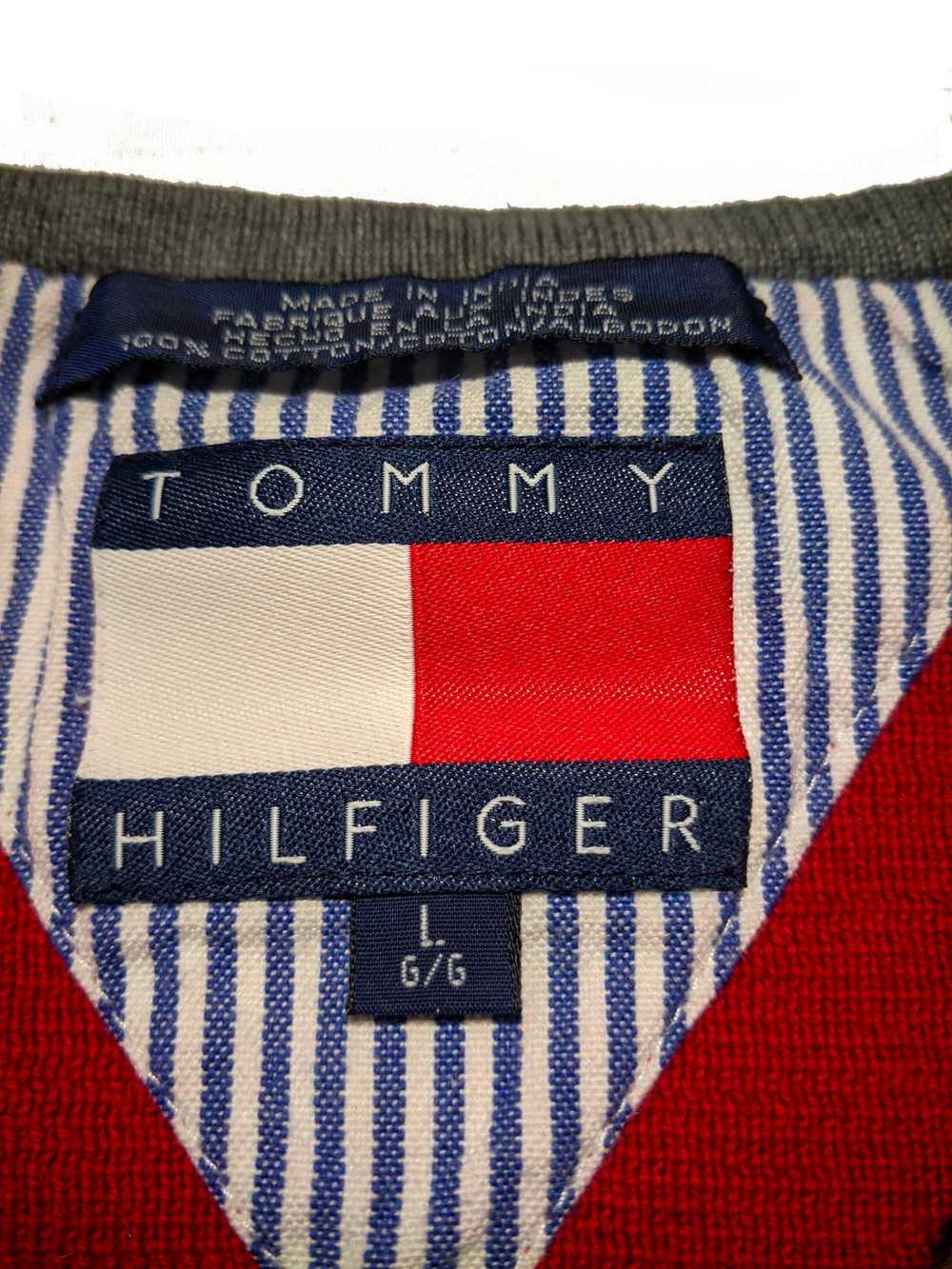 Tommy Hilfiger Large Red Vintage 1990s Embroidere… - image 5