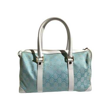 Gucci Gucci 2001 SS GG Canvas Baby Blue Hand Bag - image 1