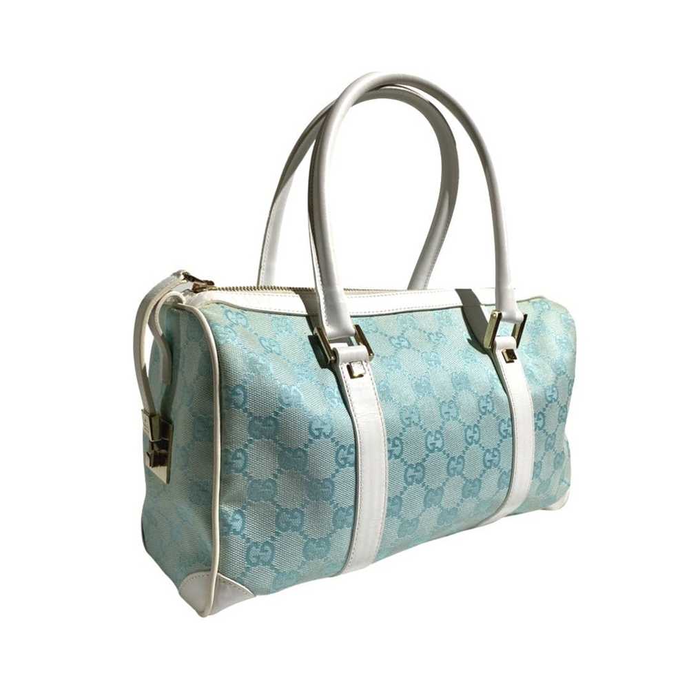 Gucci Gucci 2001 SS GG Canvas Baby Blue Hand Bag - image 2