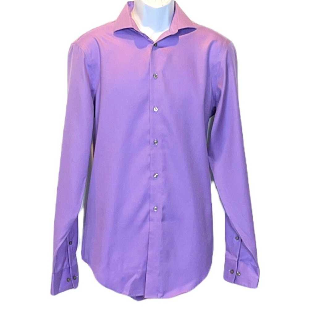 Calvin Klein Slim Fit Non Iron Dark Lilac Shirt S… - image 4