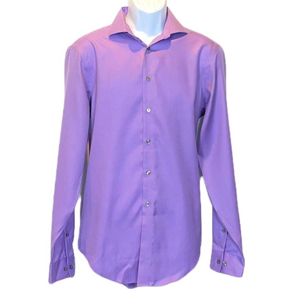 Calvin Klein Slim Fit Non Iron Dark Lilac Shirt S… - image 5