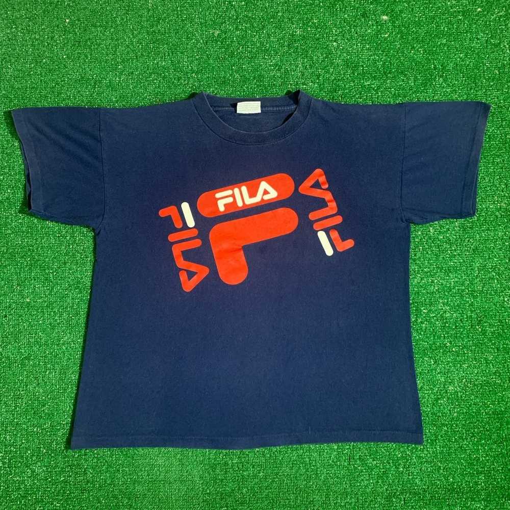 Fila × Vintage Vintage 90s Fila Big Logo Graphic … - image 1