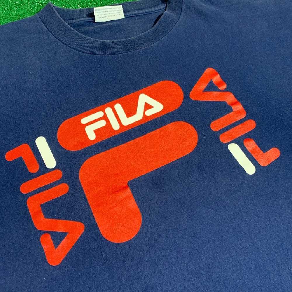 Fila × Vintage Vintage 90s Fila Big Logo Graphic … - image 2