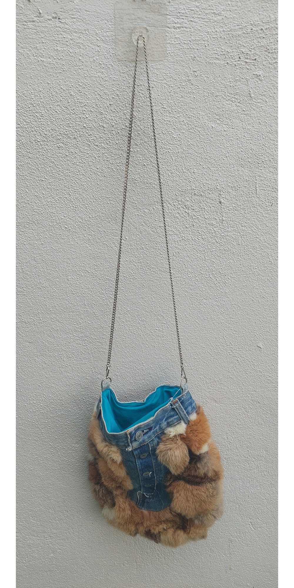 Custom Custom Made Denim Sling Bag - image 5