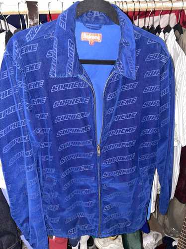 Supreme Debossed Logo Corduroy Jacket Gem