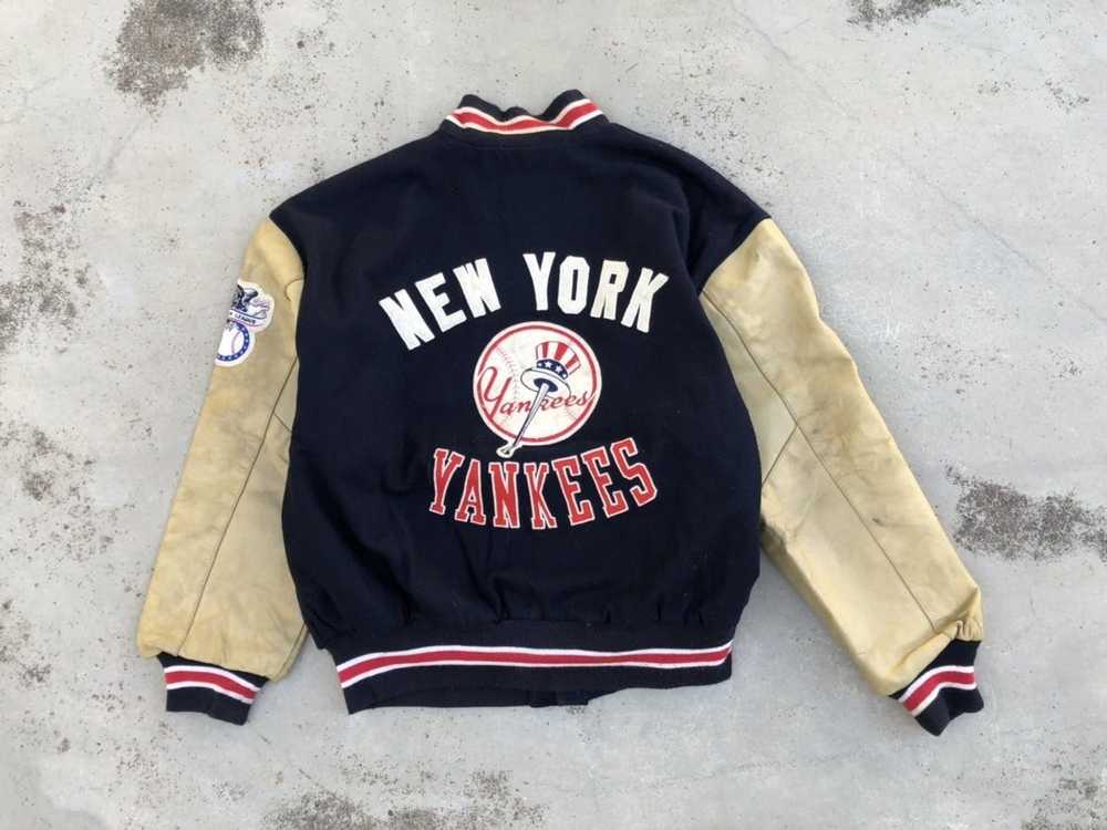 ✅ NY Yankees Vintage Stitches MLB New York Yankees Men's Varsity Style  Jacket BB