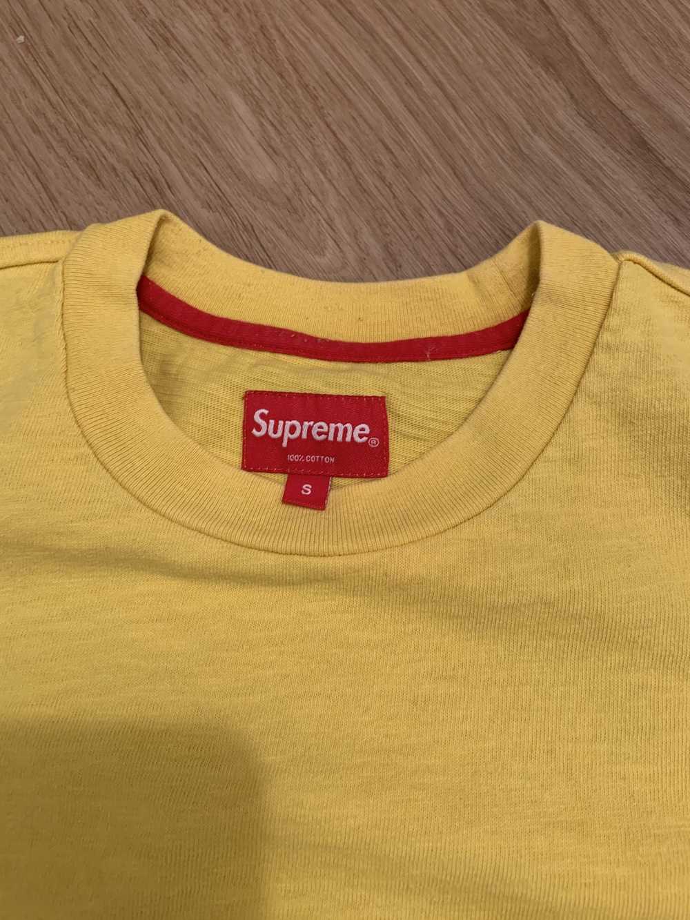 Supreme Supreme heather yellow pocket tee - image 4