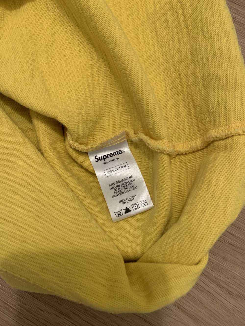 Supreme Supreme heather yellow pocket tee - image 5