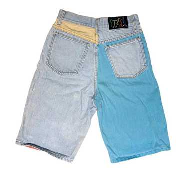 Vintage STEEL Jeans VTG 90s USA made Colorblock De