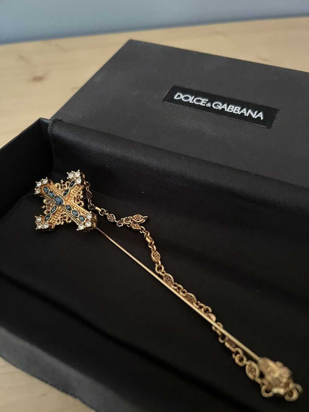 Dolce & Gabbana Cross pendant brooch - image 1