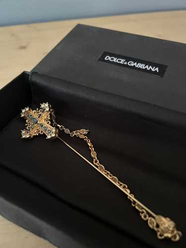 Dolce & Gabbana Cross pendant brooch