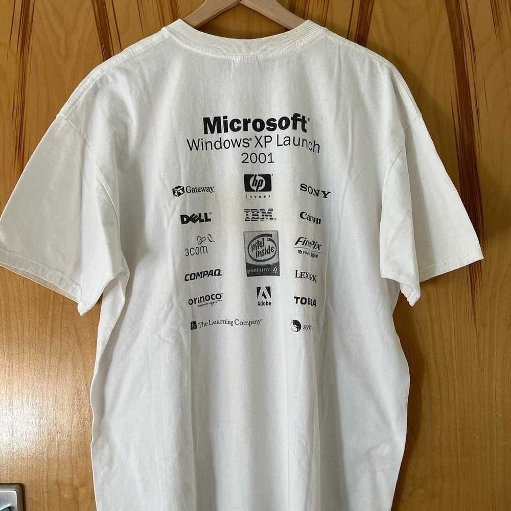 Vintage 2001 Microsoft XP Launch Promo Tee - image 3