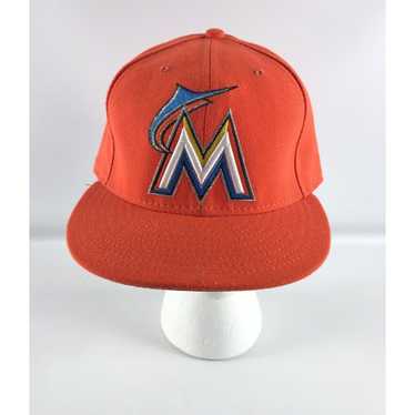 Miami Marlins Orange Road 59Fifty Fitted Hat 5950 Cap