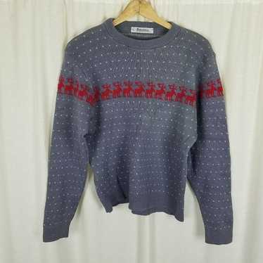 Vintage Vintage Marceau Birdseye Reindeer Knit Cre