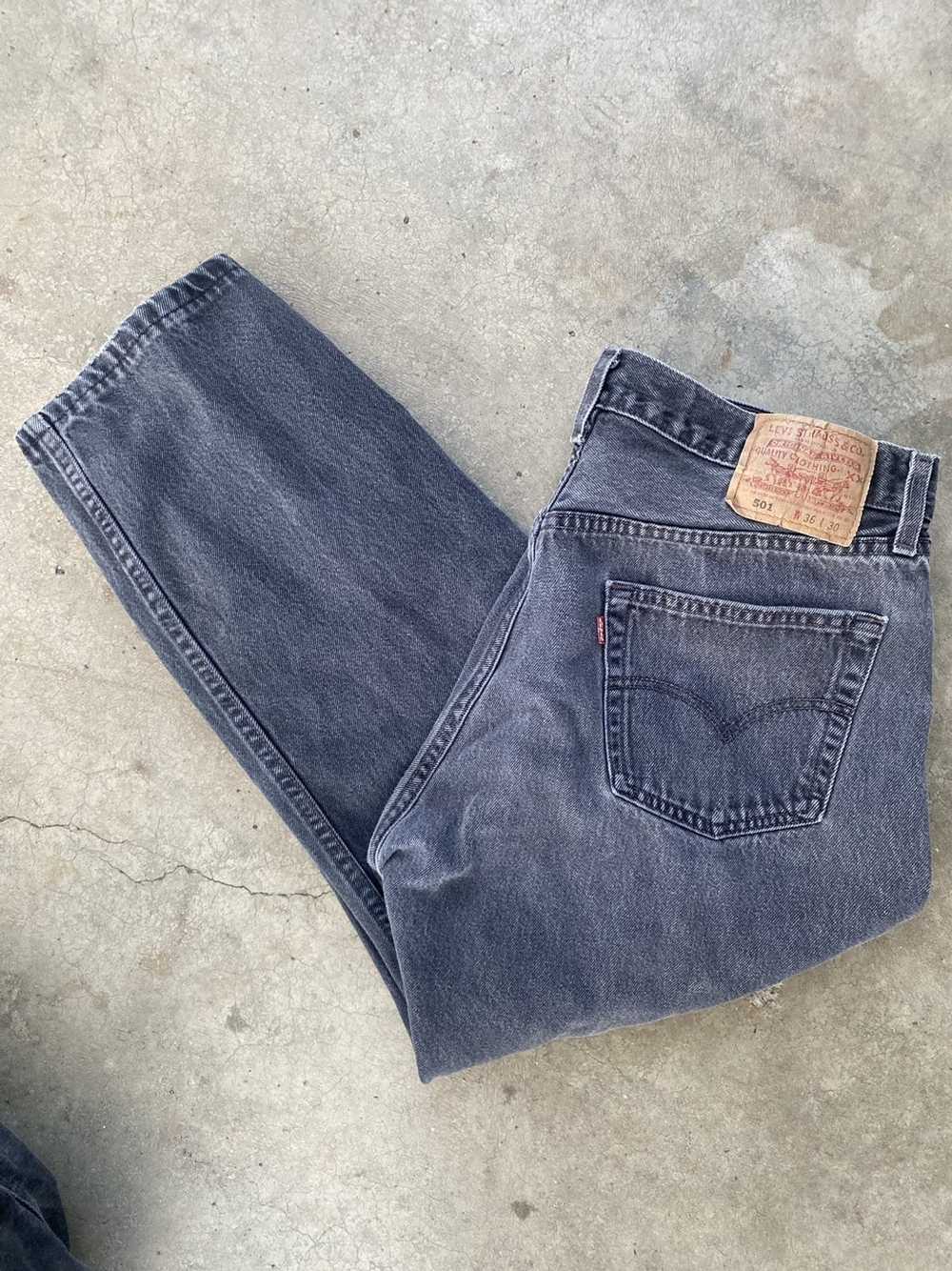 Levi's × Made In Usa × Vintage Faded Black Levi’s… - image 2