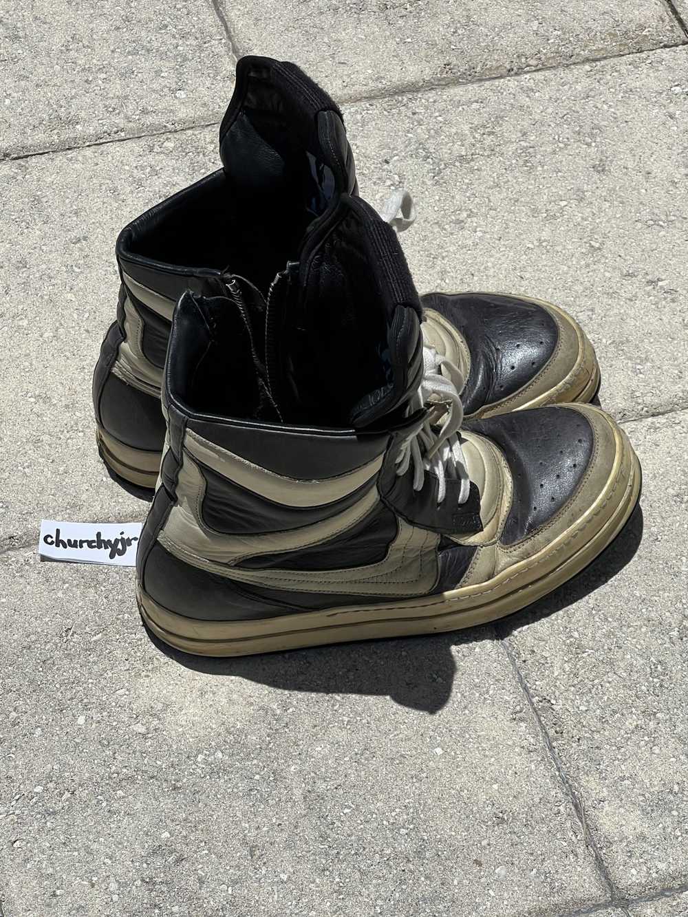 Rick Owens rick owens OG Dunks black white AW2008 - image 5