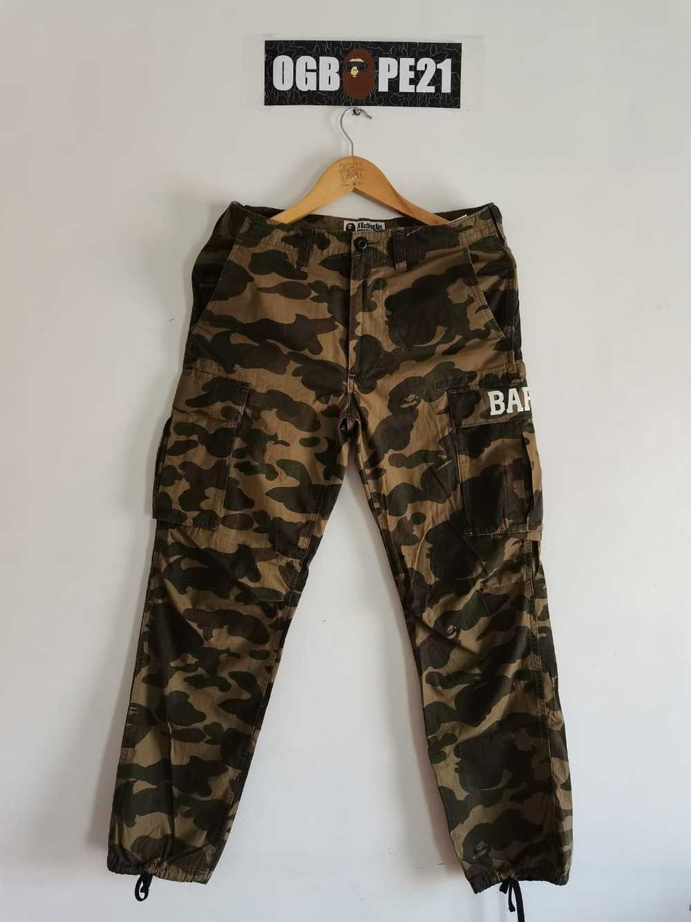 Bape OG BAPE 1st camo (GREEN) Pants - image 1