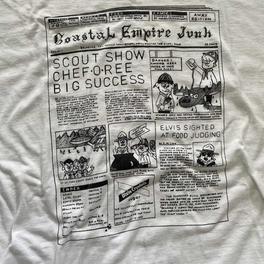 Vintage Vintage Newspaper Oneita T Shirt - image 2