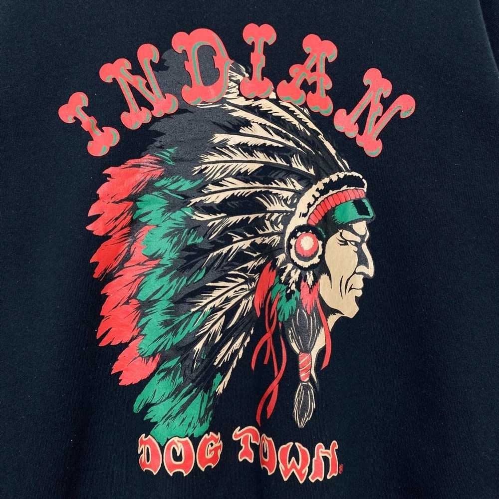Dogtown × Vintage Vtg INDIAN DOG TOWN Sweatshirt … - image 4