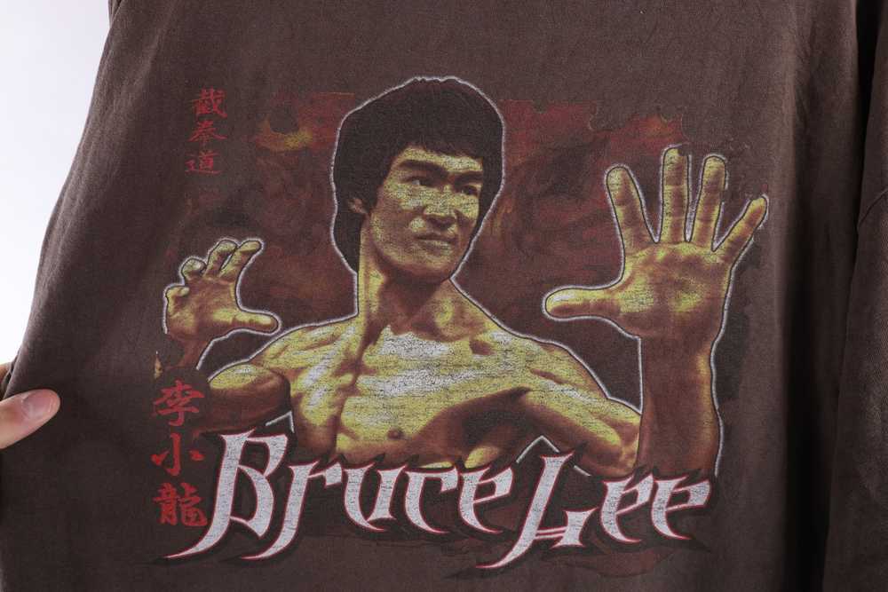 Vintage Vintage 90s Thrashed Bruce Lee Center Log… - image 10