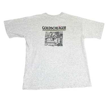 Vintage Vintage Goldschlager T-Shirt Grey Large Sw