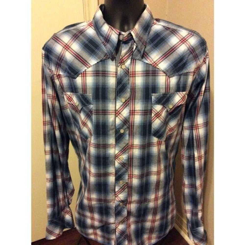 Roper Men's L/S Red Plaid Button Shirt - Size MT - Eli's Western Wear