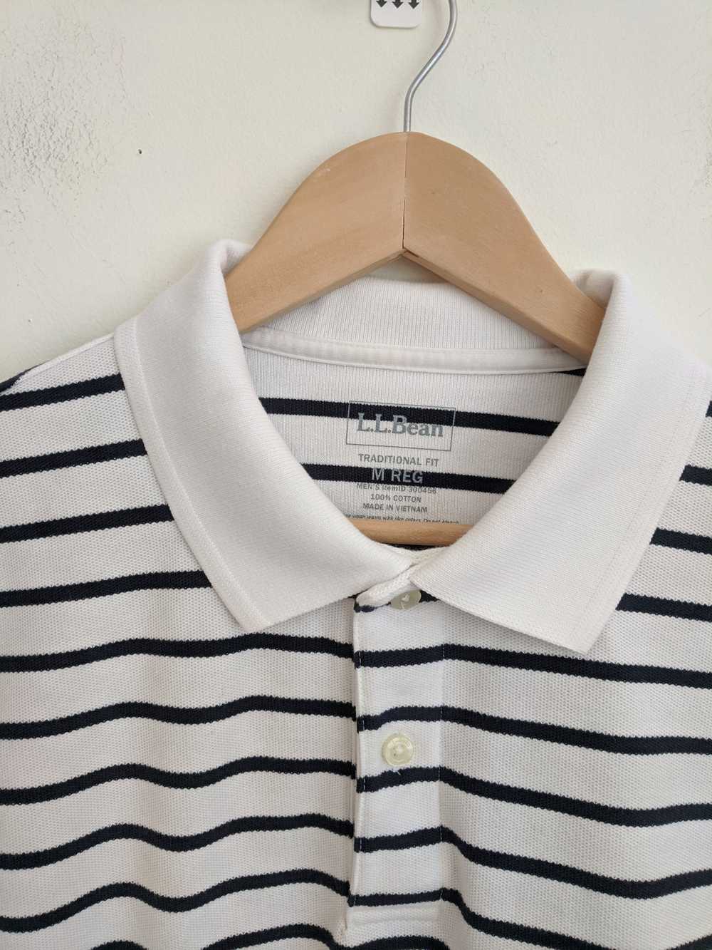 L.L. Bean Stripes Polo Shirt - image 2