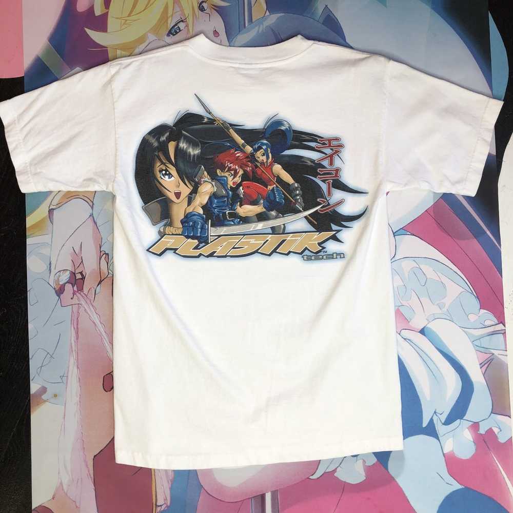 Vintage Vintage 1990’s Anime Plastik T-Shirt - image 2