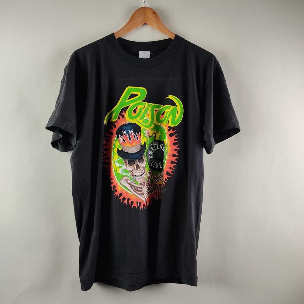 Band Tees × Rock Tees × Vintage 1992 Poison Swall… - image 8