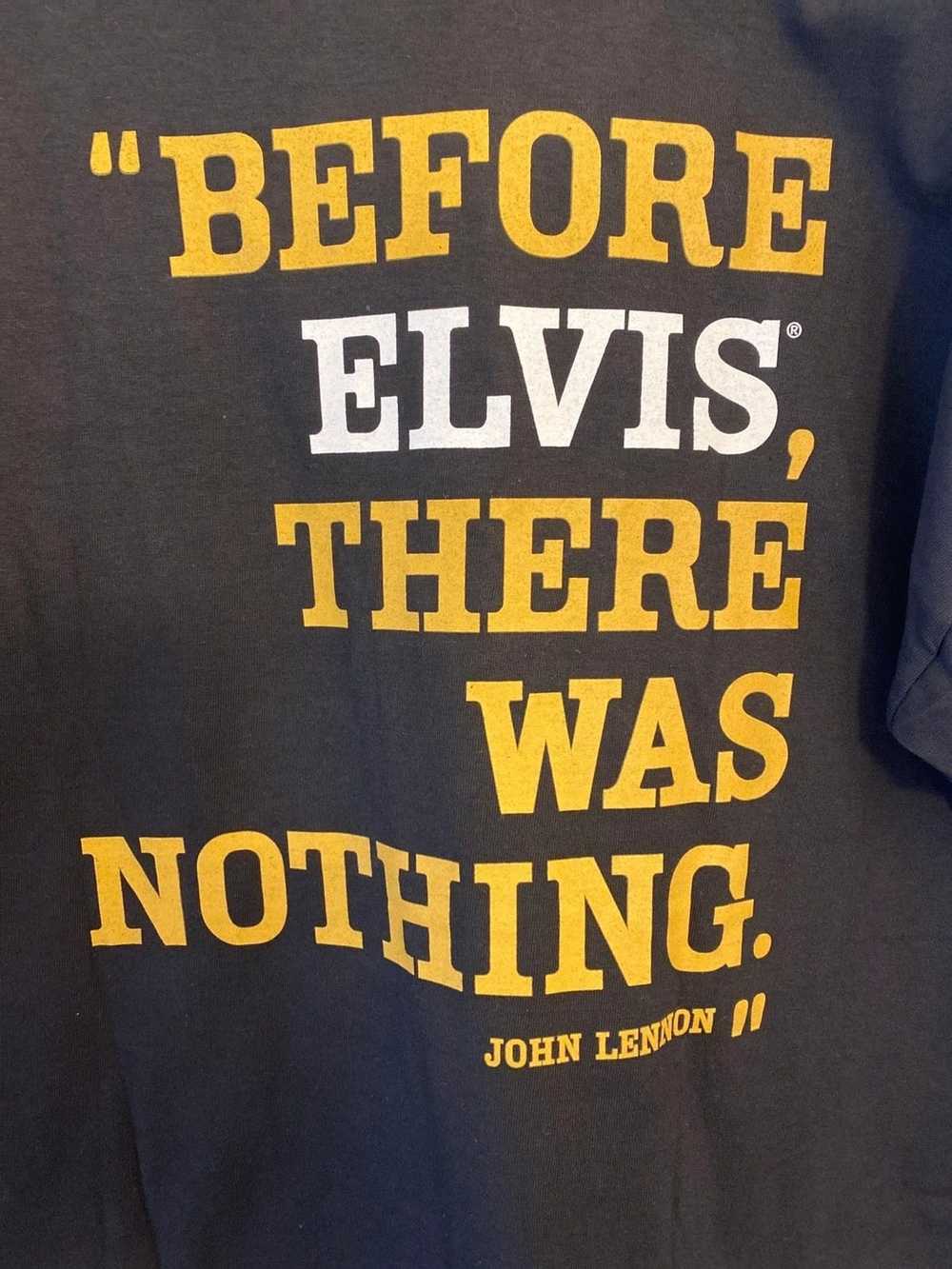 Gildan Elvis tshirt before Elvis there was nothin… - image 3