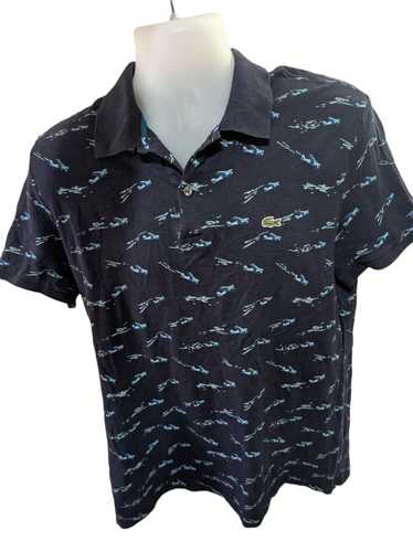 Lacoste Lacoste Airplane Print Cotton and Linen P… - image 1