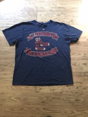 Majestic Boston Red Sox Cool Baseball Jersey Shirt Youth Large Blue #3