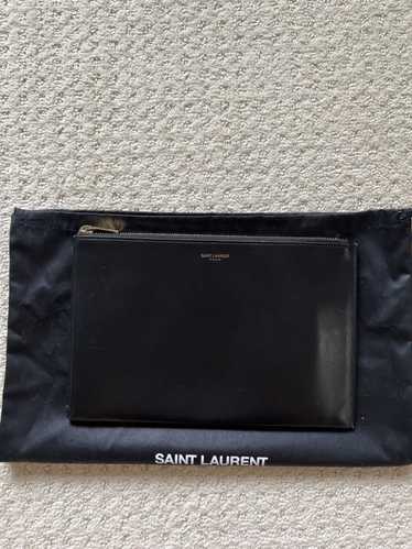 Saint Laurent Paris Saint Lauren Paris Black Leat… - image 1