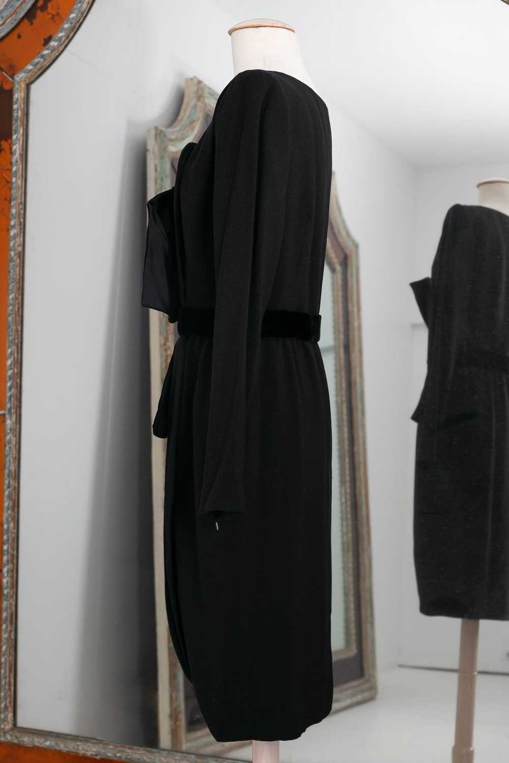 Yves saint Laurent Haute Couture black dress - image 2