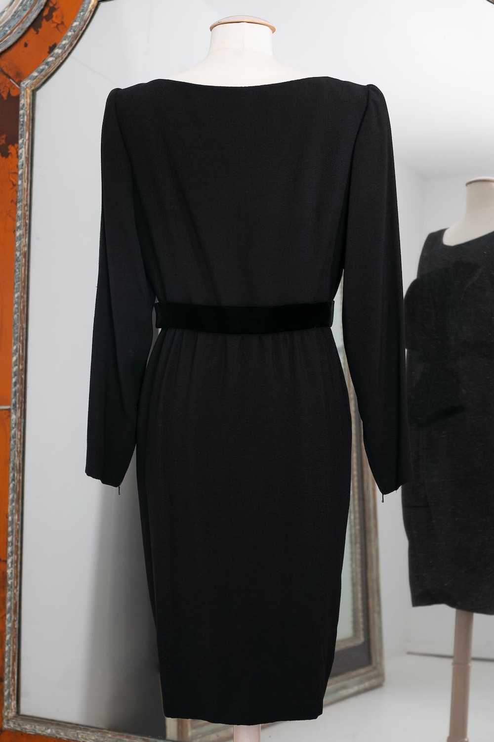 Yves saint Laurent Haute Couture black dress - image 3