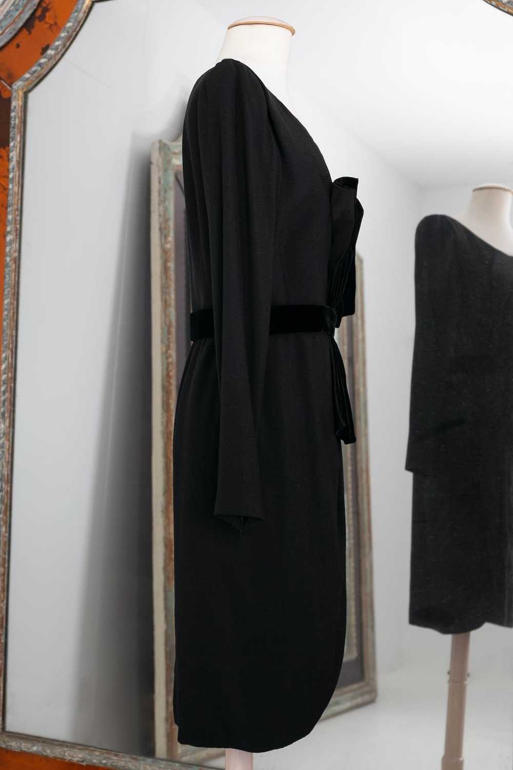 Yves saint Laurent Haute Couture black dress - image 4