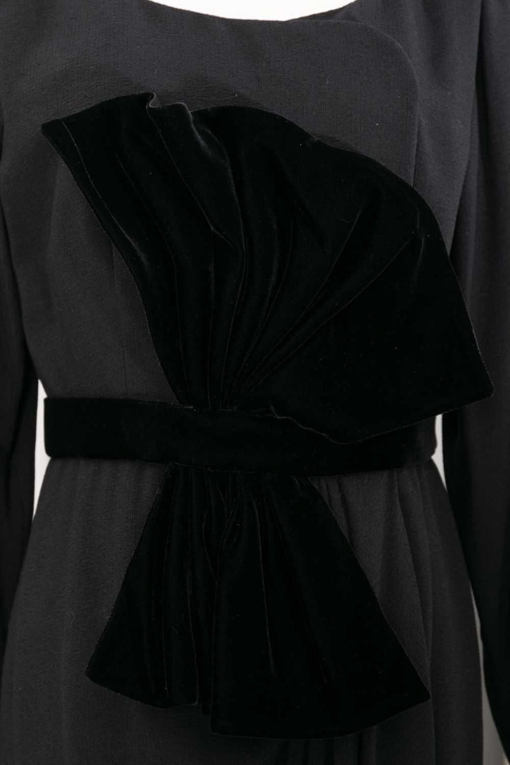 Yves saint Laurent Haute Couture black dress - image 5