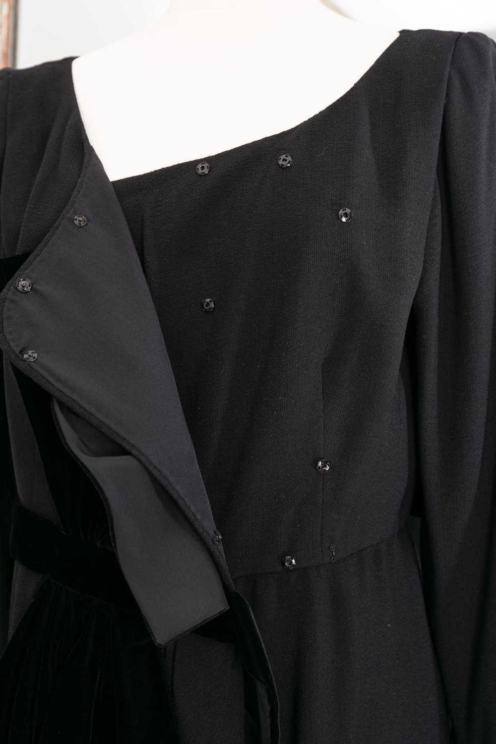 Yves saint Laurent Haute Couture black dress - image 6