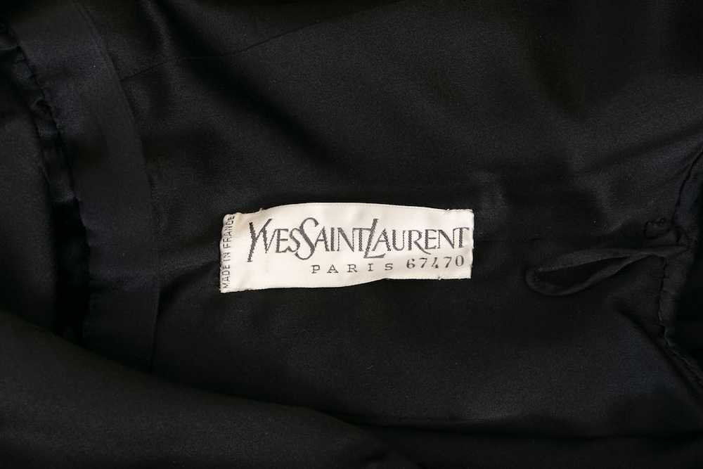 Yves saint Laurent Haute Couture black dress - image 9