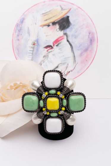 Chanel cross-shaped brooch, 1996 Spring Collection - image 1