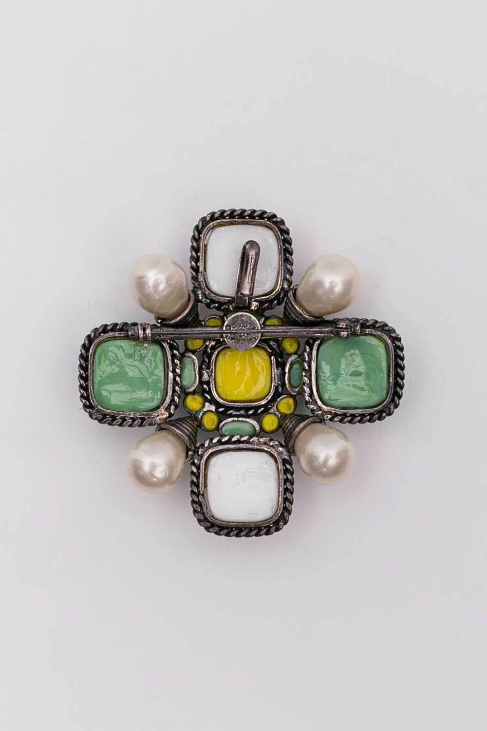 Chanel cross-shaped brooch, 1996 Spring Collection - image 4