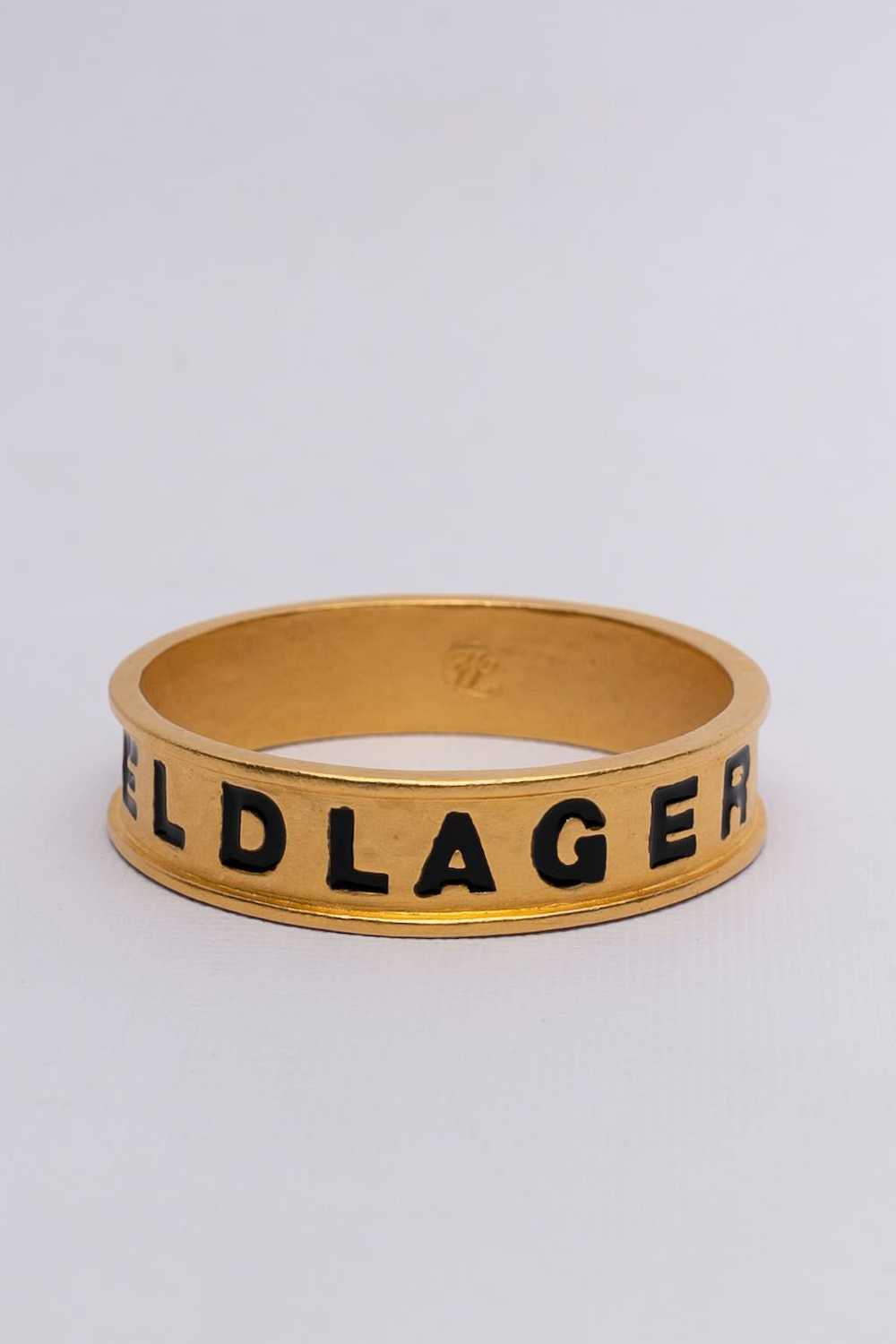 Karl Lagerfeld pair of golden bracelets - image 6