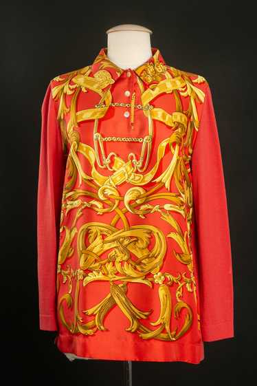Hermès silk and cashmere polo shirt - image 1
