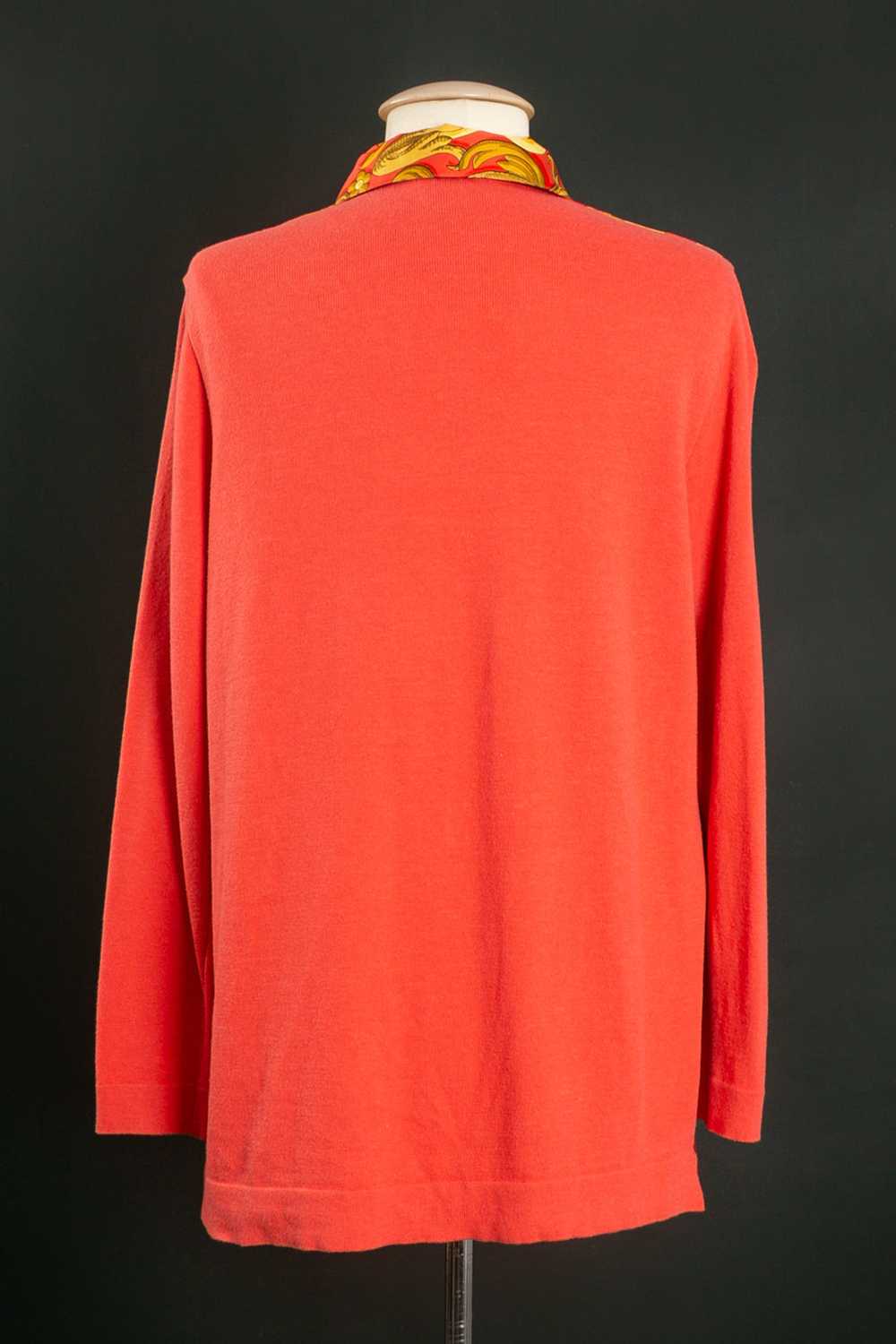 Hermès silk and cashmere polo shirt - image 3