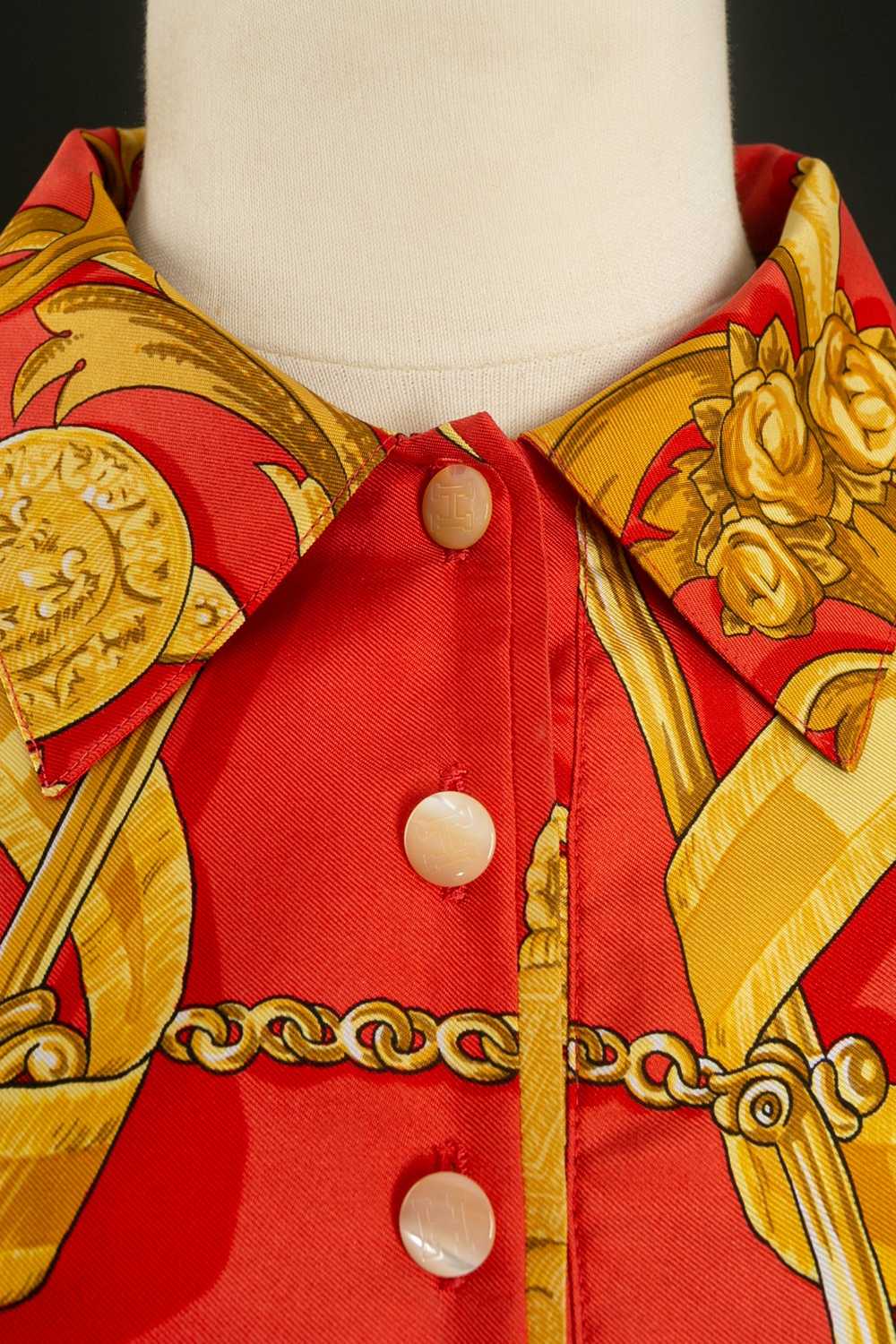 Hermès silk and cashmere polo shirt - image 5