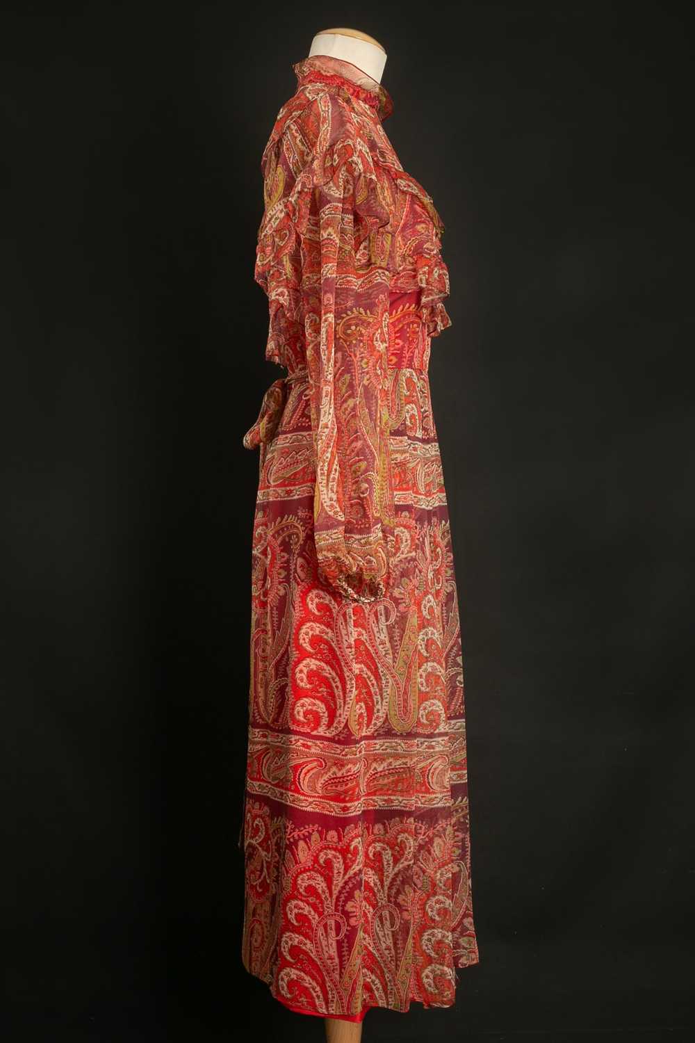 Thea Porter printed chiffon dress - image 2
