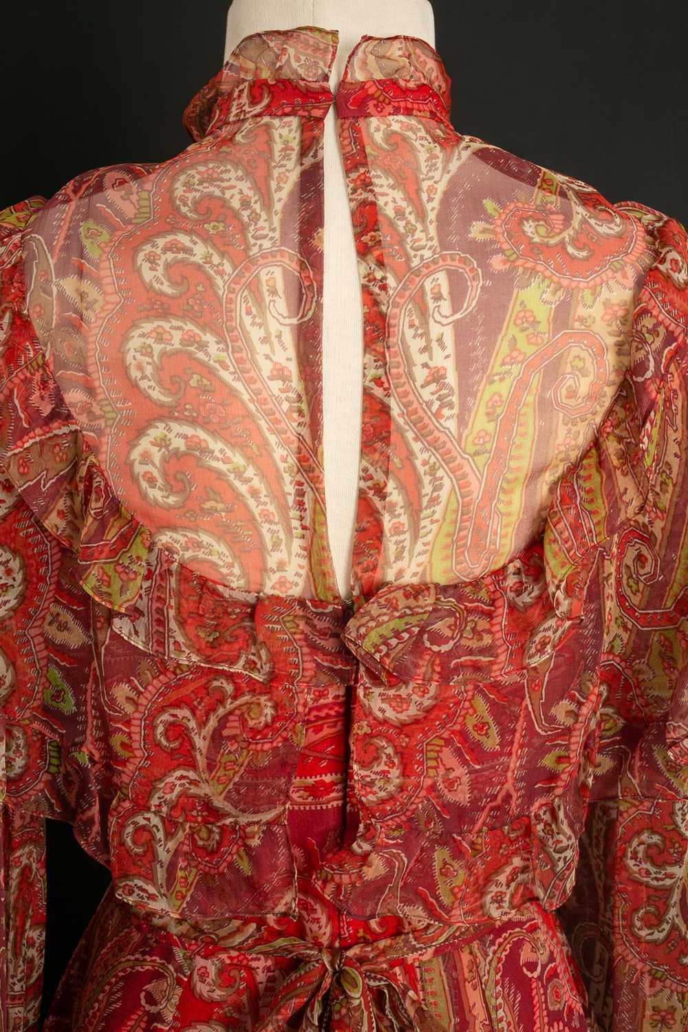 Thea Porter printed chiffon dress - image 6
